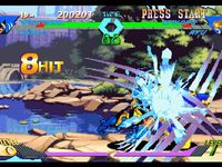 une photo d'Ã©cran de X-Men VS Street Fighter sur Sony Playstation
